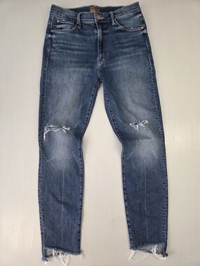 MOTHER The Stunner Zip Ankle Step Fray